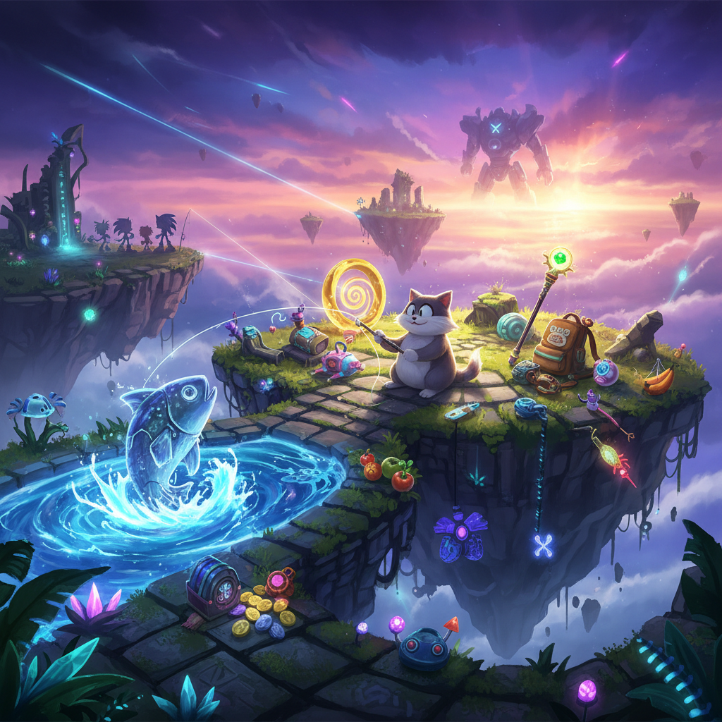 Sonic Frontiers: All Big the Cat Fishing Rewards List — illustration