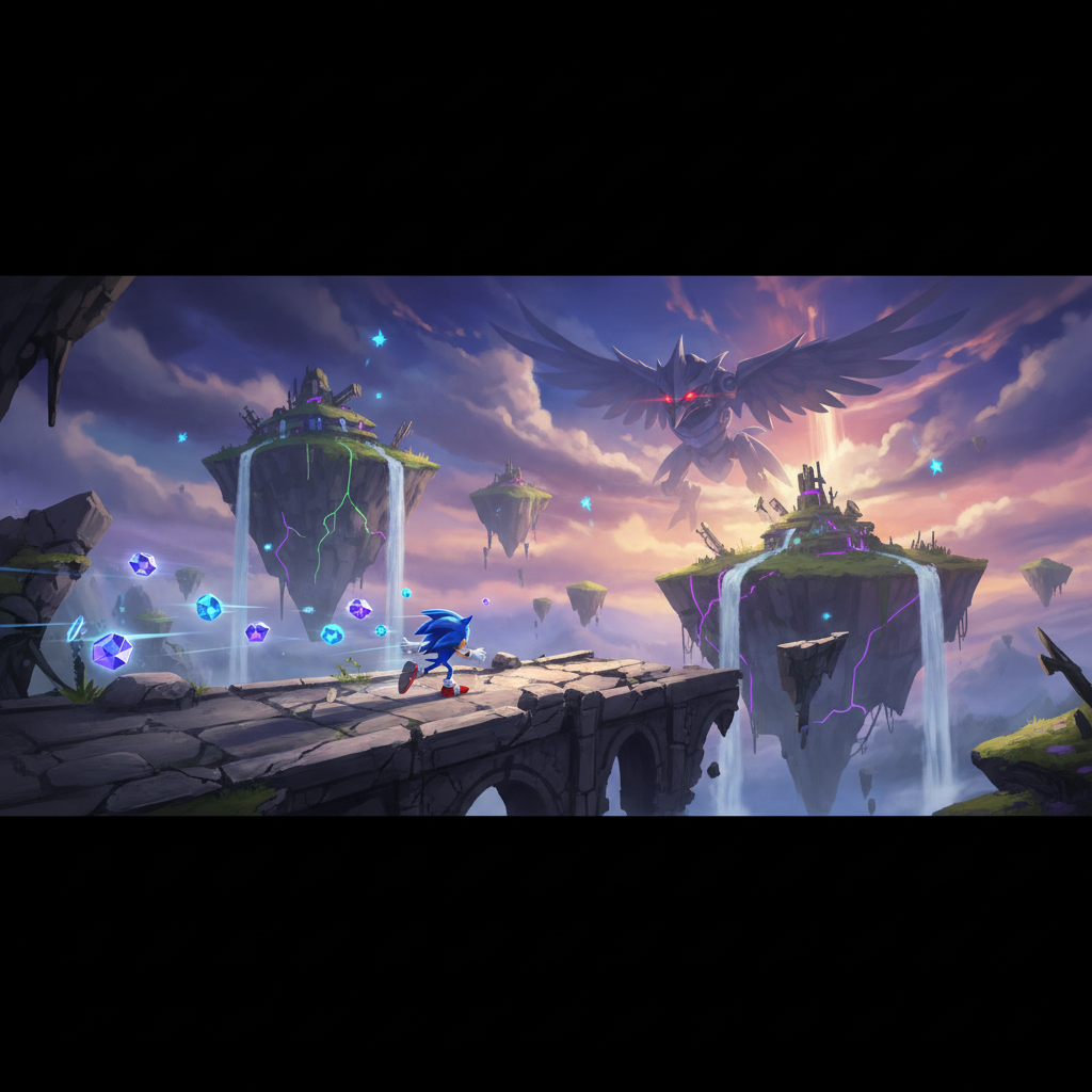Sonic Frontiers: How to Find All Memory Tokens on Kronos Island — illustration