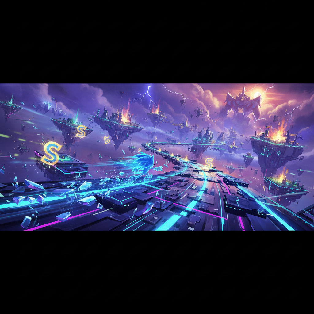 Sonic Frontiers: How to Achieve S Rank on All Cyberspace Levels — illustration